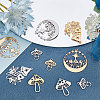 SUNNYCLUE 16Pcs 8 Style 201 & 304 Stainless Steel Pendants STAS-SC0004-21-4