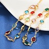304 Stainless Steel Oval Link Bracelets for Woman BJEW-S157-10G-2