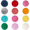 SUNNYCLUE 48Pcs 12 Colors DIY Doll Craft Pom Pom Balls AJEW-SC0001-54-1