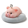 Flocking Resin Sleeping Pendants RESI-D072-02A-1