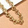 304 Stainless Steel Rolo Chain Bracelets for Women BJEW-S176-01G-A-3