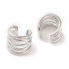 Brass Cuff Earrings for Women EJEW-I305-04P-2