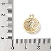 Brass Micro Pave Cubic Zirconia Pendants KK-C104-01G-3
