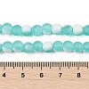 Frosted Crackle Glass Beads Strands X1-GLAA-U001-8mm-M02-4