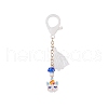 Unicorn Handmade Loom Pattern Seed Beads Pendant Decorations HJEW-MZ00010-1