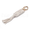 Handmade Macrame Nylon Thread Pendant Decorations HJEW-P019-07G-2