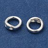 Brass Ring Charm Connectors KK-H502-05S-2