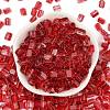 Transparent Spray Painted Glass Seed Beads SEED-L011-10A-11-2