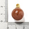 Synthetic Goldstone Perfume Bottle Pendants G-K338-22G-05-3