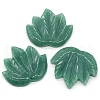 Natural Green Aventurine Autumn Maple Leaf Pendants PW-WG36930-01-1