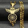 304 Stainless Steel Necklaces NJEW-Q338-13G-1