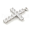 Brass Micro Pave Cubic Zirconia Pendants KK-L073-002P-02-2