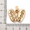 Brass Micro Pave Cubic Zirconia Pendants KK-C076-29W-G01-3