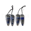 2Pcs Natural Lapis Lazuli Pendants G-A228-02A-1