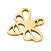 Ion Plating(IP) 201 Stainless Steel Pendants STAS-M015-11G-2