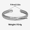 304 Stainless Steel Evil Eye Cuff Bangles for Women MB1147-1-1