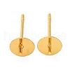 Brass Stud Earring Findings KK-D378-06G-1