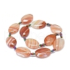 Natural Banded Agate/Striped Agate Beads Strands G-L544-008-3