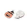 Halloween Theme Alloy Enamel Pendants ENAM-T020-08A-1
