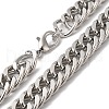 Iron Cuban Link Chain Necklaces for Women Men NJEW-A028-01I-P-2