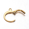 Ion Plating(IP) 316L Surgical Stainless Steel Leverback Earring Findings X-STAS-F075-38G-2