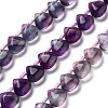 Natural Purple Fluorite Beads Strands G-NH0032-A02-02-1