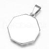 Feng Shui 316 Surgical Stainless Steel Pendants STAS-P039-094AS-3