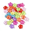 Opaque Acrylic Beads Caps OACR-B025-03-1