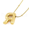 Ion Plating(IP) Initial Letter 304 Stainless Steel Pendant Necklaces X-NJEW-R265-05G-R-3