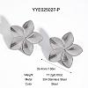 Flower Stainless Steel Stud Earrings for Women AN3798-3-1
