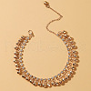Alloy Crystal Rhinestone Bell Charm Tassel Anklets for Women WG95FC9-01-2