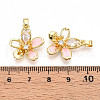 Brass Micro Pave Cubic Zirconia Pendants KK-N257-27G-3