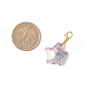 Acrylic Star Pendant Decorations HJEW-JM03385-3