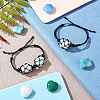 Adjustable Braided Nylon Cord Macrame Pouch Bracelet Making AJEW-SW00013-15-5