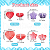   4 Strands 4 Styles Transparent Glass Beads Strand GLAA-PH0003-35-5
