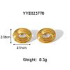 Eye Stainless Steel Stud Earrings for Women JD1980-3-2