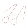 Brass Stud Earring Findings X-KK-S345-066RG-2