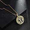 201 Stainless Steel Pendant Necklaces for Man NJEW-Q336-04E-G-2