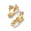 Brass Micro Pave Cubic Zirconia Cup Pearl Peg Bails Pin Pendants KK-S397-06B-2