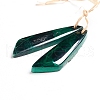 Natural Malachite Pendants G-G827-04T-2