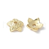 Flower Brass Bead Caps KK-F892-34G-04-1