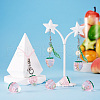 Transparent Acrylic Pendants OACR-FS0001-33B-7