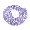 Electroplate Transparent Glass Beads Strands X-GLAA-T032-T8mm-AB01-3