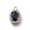 Brass Micro Pave Cubic Zirconia Pendants KK-D312-09G-04-1
