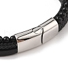 Braided Microfiber Leather Multi-strand Bracelets BJEW-B096-06A-3