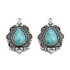 Tibetan Style Alloy Pendants PALLOY-R113-003-RS-2