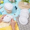 Cloth Flat Round Fascinator Hat Base for Millinery AJEW-WH0083-18D-3