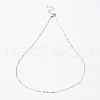 304 Stainless Steel Bar Link Chain Necklaces NJEW-K249-16P-1