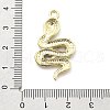 Snake Shape Alloy Rhinestone Pendants PALLOY-Q030-01E-3