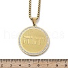 304 Stainless Steel Rhinestone Pendant Necklaces for Women NJEW-U021-04G-5